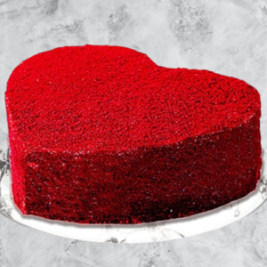 Red Velvet Heart Cake