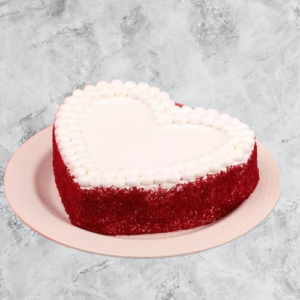 Heart Formed Red Velvet Cake